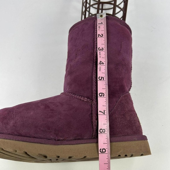UGG Australia Women's Sheepskin Short Boot US 9 Purple Winter Boots 5825 - Picture 13 of 15